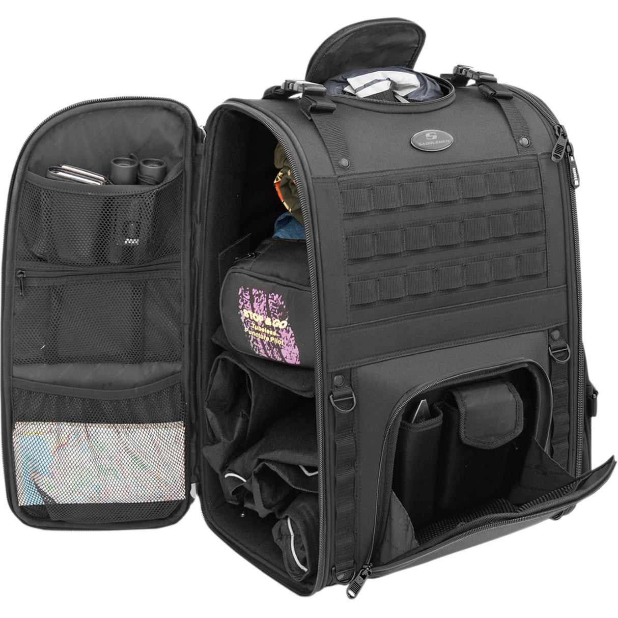 SADDLEMEN  3515-0200 EX000040AS3500 Tactical Sissy Bar Bag