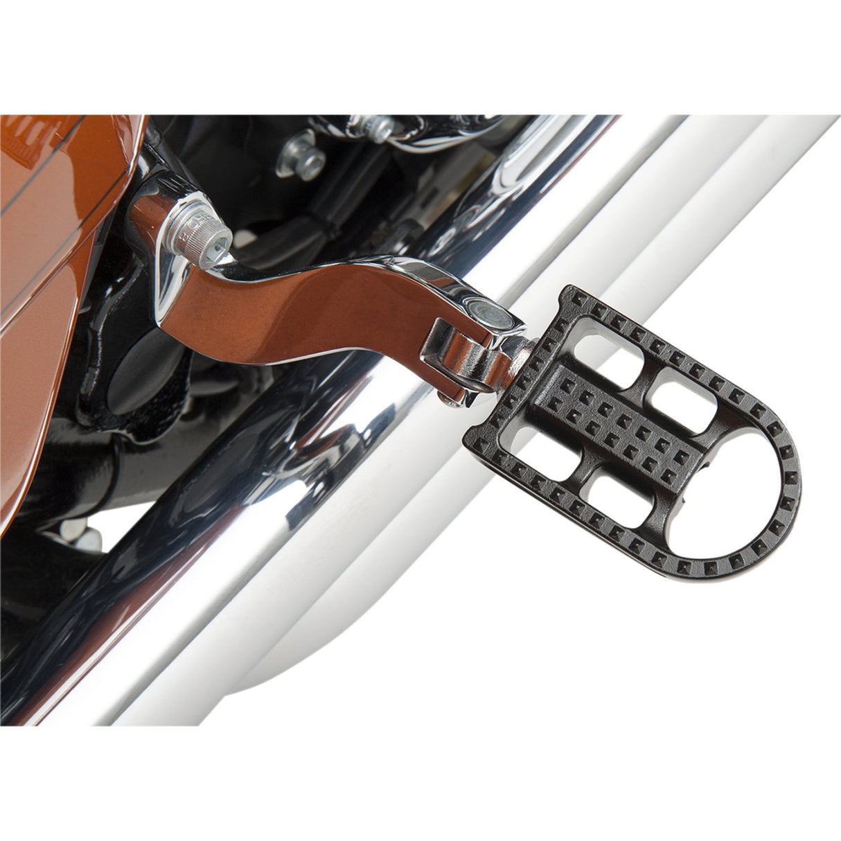 BILTWELL Mushman Footpegs Standard - Black Electroplated