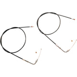 S&S Cycle Black Vinyl Throttle Idle Cable 42" Black - 19-0440 For Harley Motorcycles 1996-2006