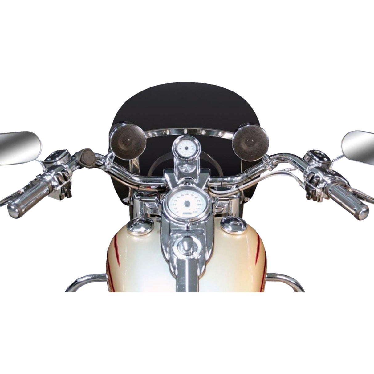 J & M 4405-0956 MHAS-BLU3 Bluetooth Speakers Self-Amplified Speaker Kit - Handlebar Mount - Bluetooth