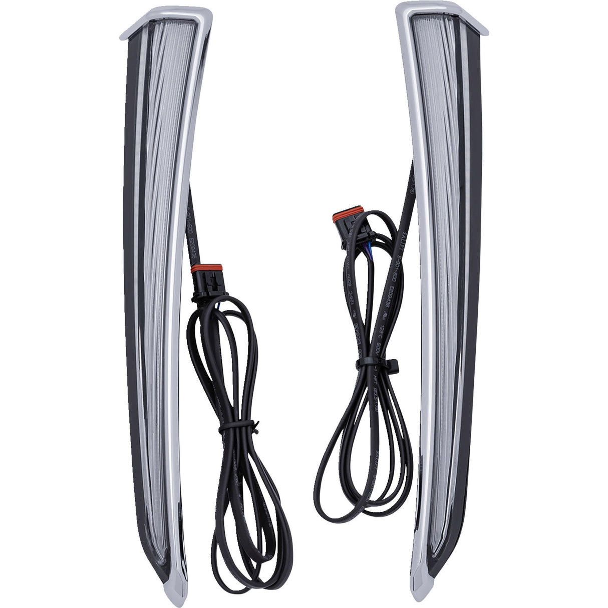 CIRO 2040-2975 45800 Fang® Lower Fairing Lights - Chrome