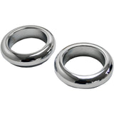 LA Choppers Fork Dust Covers 39 Mm Chrome - LA-7503-39 For Harley 1984-2022