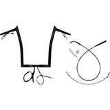 FAT Baggers INC. 1-1/4" EZ Install Pointed Top Handlebar 16" Black - 949916-B For Harley Road Glide 2023-2026