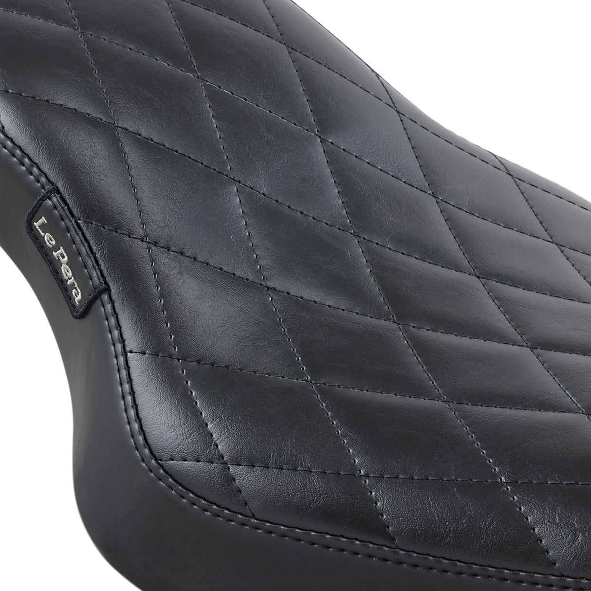 LePera Cobra Full-Length Seat Diamond Black - LK-076DM For Harley Sportster 2010-2022