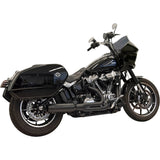 Bassani Xhaust 2-Into-1 Road Rage Exhaust System With Superbike Muffler 4" Black Softail M8 - 1S78B For Harley Softail 2018-2025