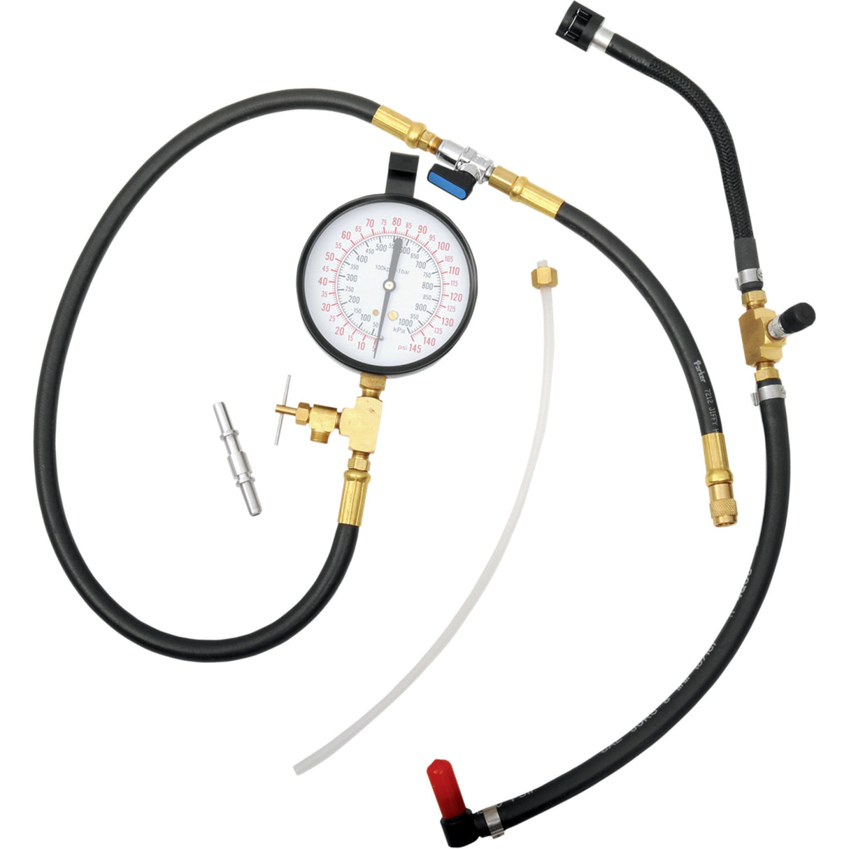 JIMS 3804-0007 955 Professional Fuel Injection Pressure Test Tool Gauge for Harley-Davidson Injection Pressure