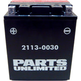 PARTS UNLIMITED 2113-0030 AGM Maintenance-Free Battery AGM Battery - YTX14AHBS .798L