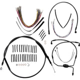 Magnum Shielding 1-1/4" Viking Handlebar Installation Kit 12" Black Pearl™ - 48830-412 For Harley Touring 2008-2013