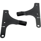 CYCLE VISIONS 1504-0062 CV-8075B Sissy Bar Side Plates Side Plates - FXSTD - Black