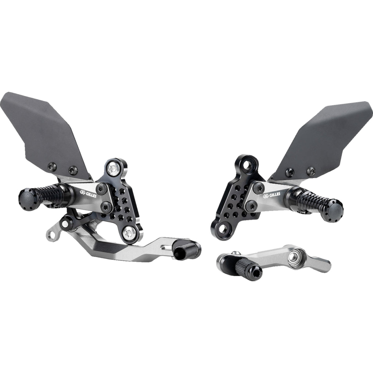 GILLES TOOLING 1623-0576 AS31GT3-Y15-B Adjustable Rearset black/chrome