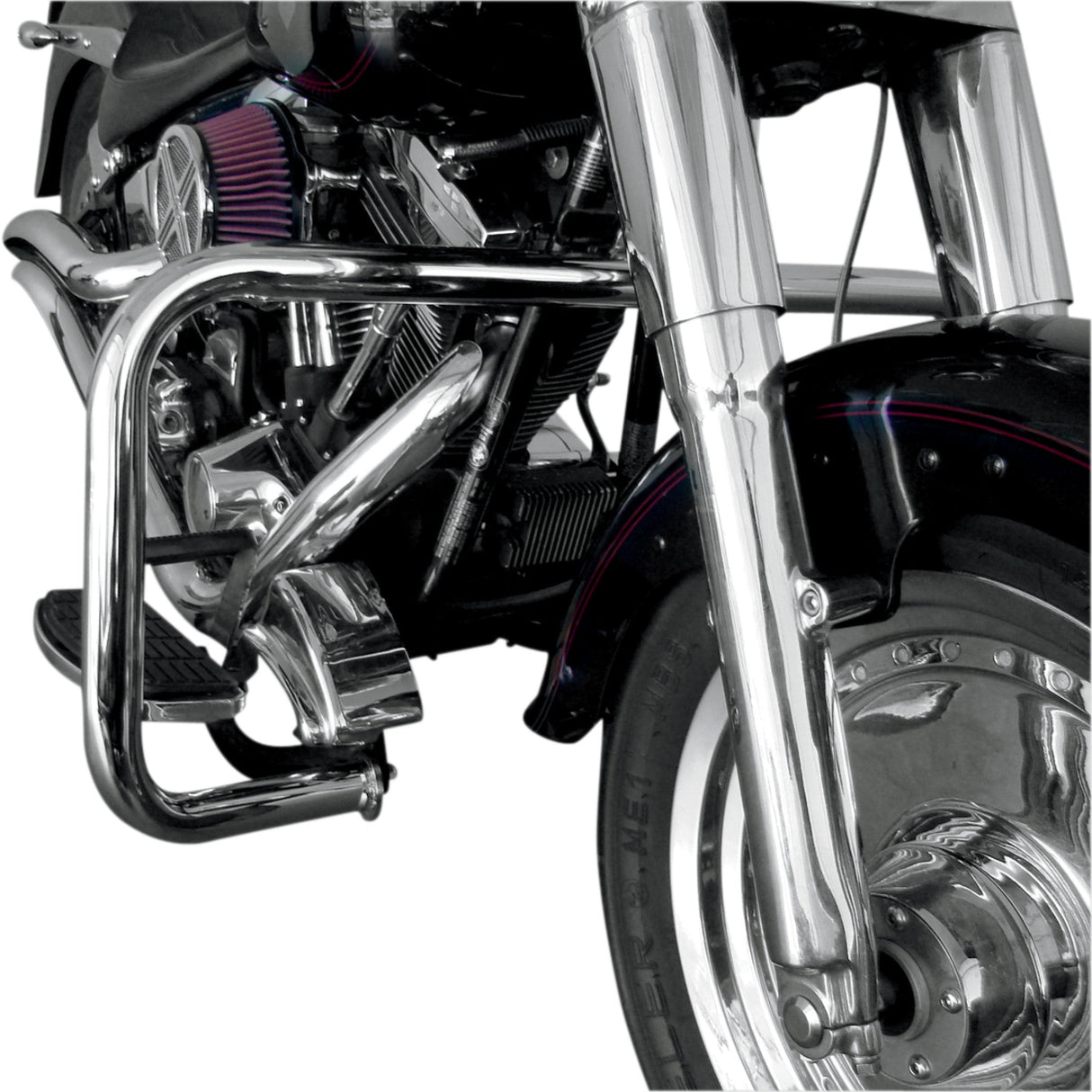 Drag Specialties Big Buffalo Engine Guard Engine Guard Chrome Softail - 0506-0498 For Harley Softail 1986-1999