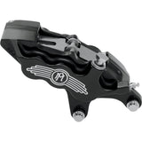 PERFORMANCE MACHINE (PM) 1701-0306 0051-2918-BM Six-Piston Differential-Bore Front Caliper - 13" - Right - Contrast Cut