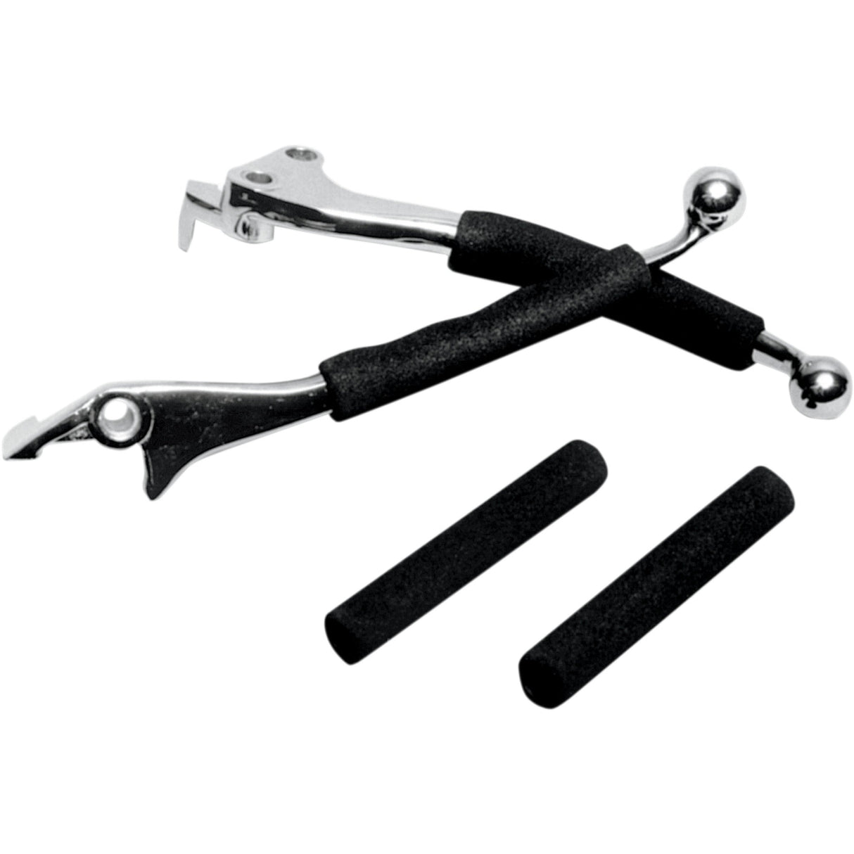 Show Chrome Foam Lever Grips - 17-99 For Indian 2020-2023 | Kawasaki 900 / Vulcan 2020-2023 | Suzuki Boulevard / C50T Boulevard 2020-2023
