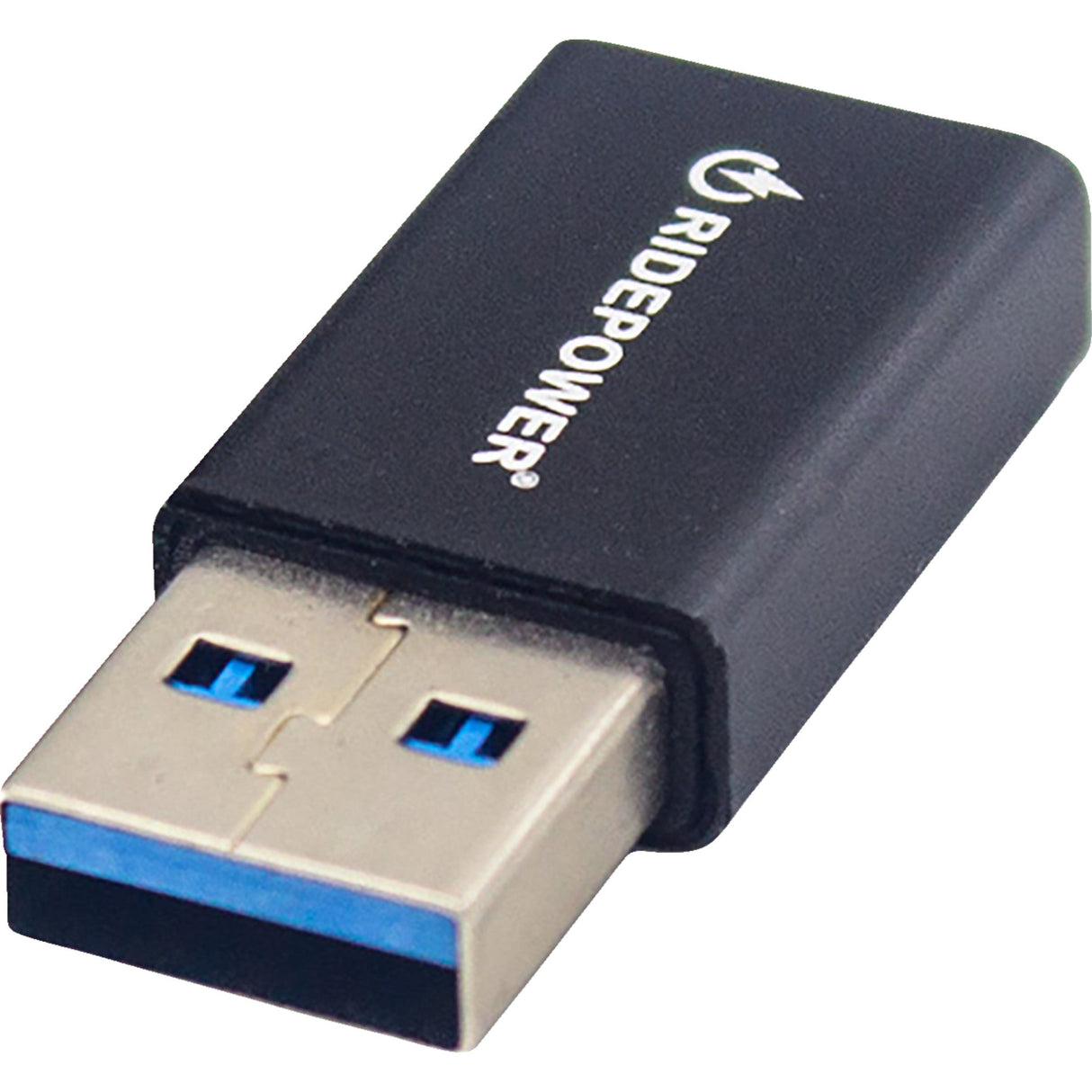 RIDEPOWER 3807-0716 RPUSBUSBCADPT Male USB to Female USB-C Compact Power Adapter Male USB to Female USB-C Adapter - Power - Compact - Black