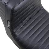 LePera Tailwhip Seat Pleated Black - LK-587PT For Harley Touring 2008-2023