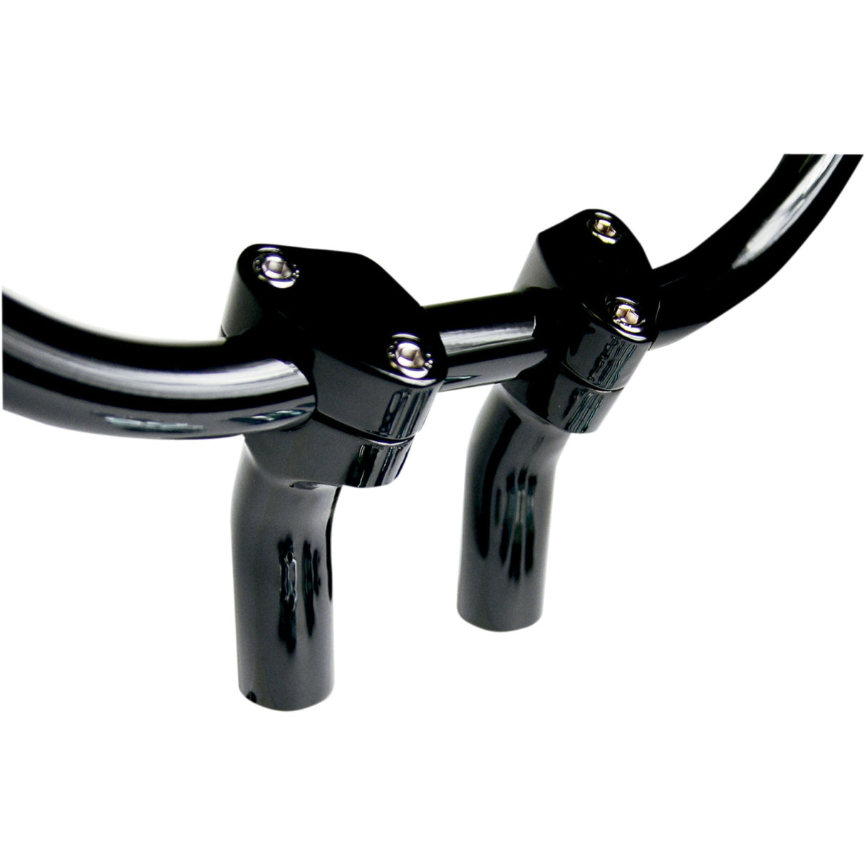 BARON 0602-0565 BA-7410B Kickback Handlebar Riser Risers - Kickback - 1" - Black