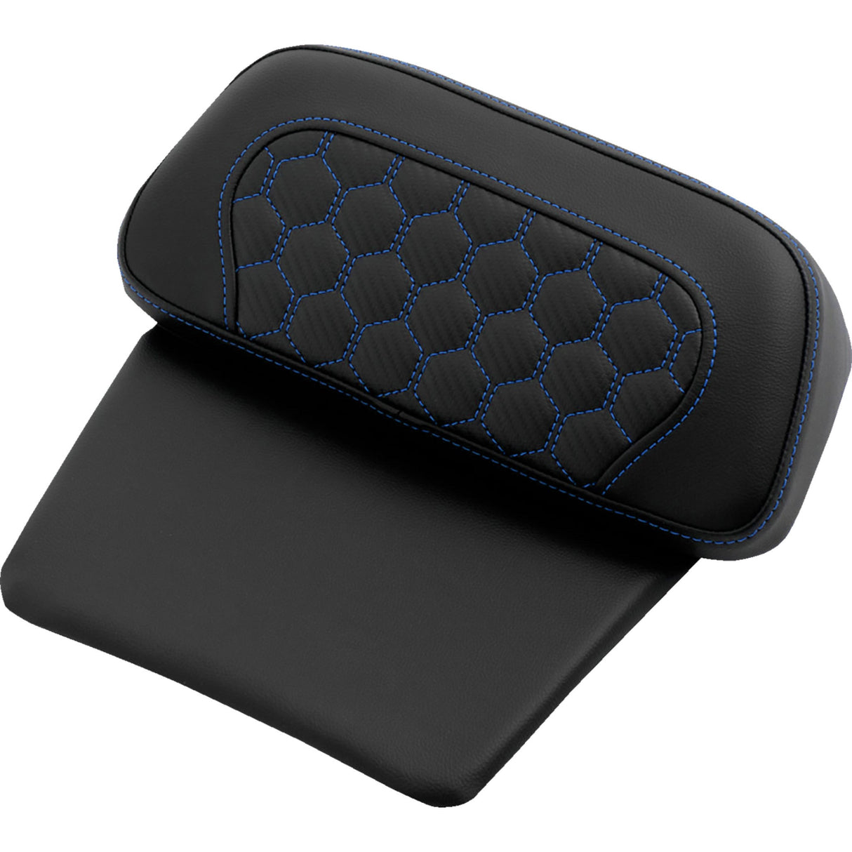 Saddlemen Honeycomb Chopped Tour Pak Pad Honeycomb Blue Stitching - 814-07C-HC-BLU For Harley Touring 2014-2026