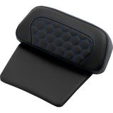 Saddlemen Honeycomb Chopped Tour Pak Pad Honeycomb Blue Stitching - 814-07C-HC-BLU For Harley Touring 2014-2026