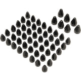 CIRO 2404-0846 70026 Engine Bolt Cover Caps - Engine/Bolt/Cover - Fluted/Spike - Black - Twin Cam