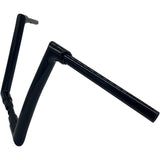 FAT Baggers INC. 1-1/2" EZ Install Flat Top Handlebar 12" Black - 606012-B For Harley Road Glide 2015-2020