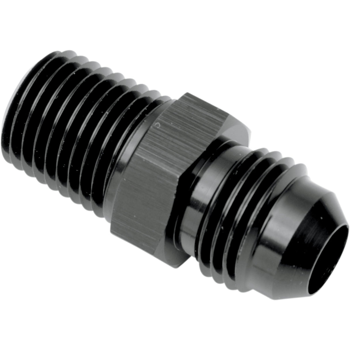 GOODRIDGE 0711-0205 AN816-06-02DBK Oil Line Fitting — 1/8" NPT Male/-6 AN Male Oil Line Fitting - Black -Straight - 1/8" NPT
