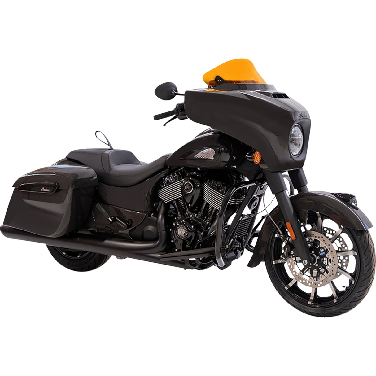 Klock Werks Kolor Flare® Windshield 10" Orange - KWW-04-0637 For Indian 2014-2026