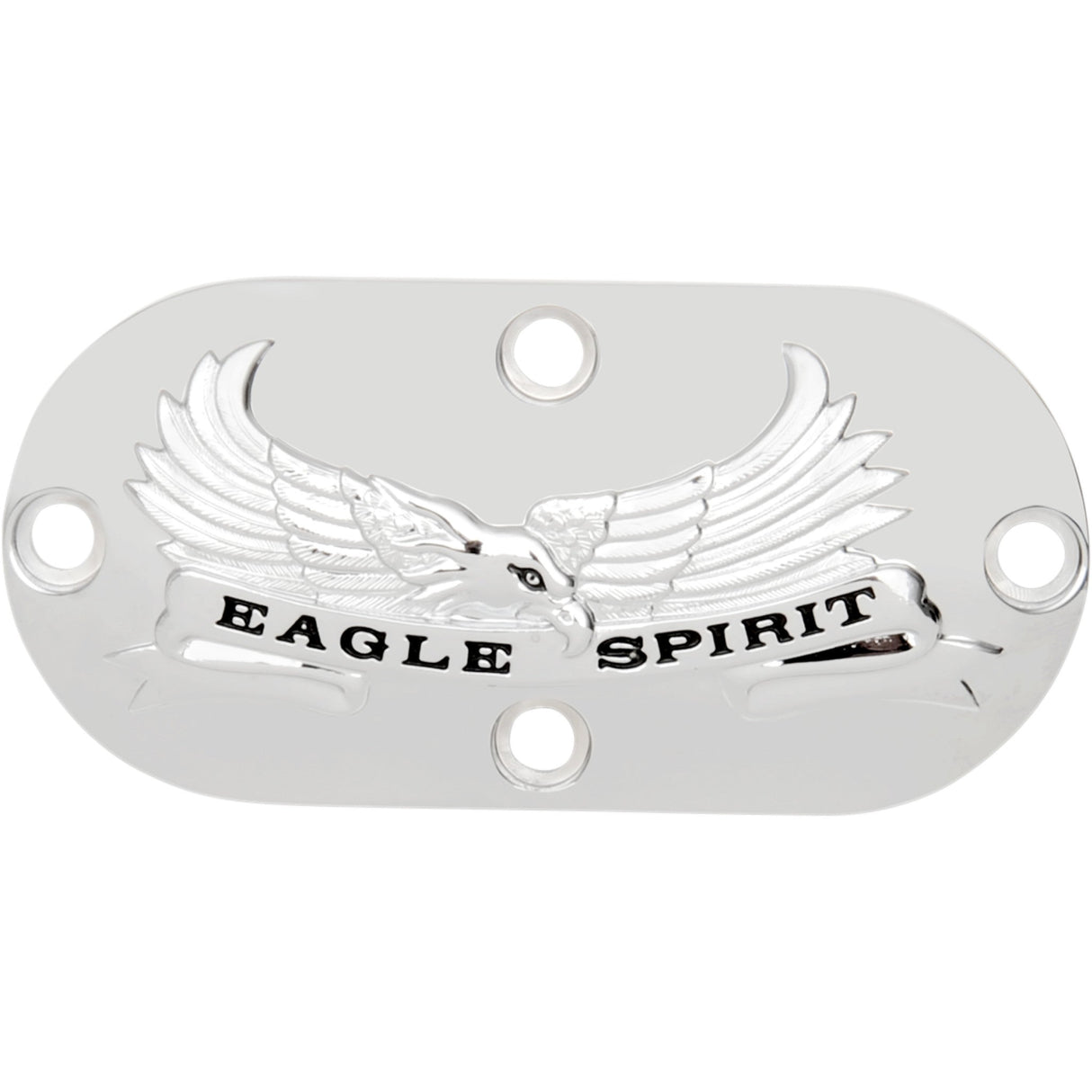 Drag Specialties "Eagle Spirit" Inspection Cover Chrome For Harley Softail 1984-2006