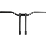 PERFORMANCE MACHINE (PM) 0602-1566 0208-2197M-SMB Phatbar & Riser Kit internal wiring/gauge mount holes - 11-1/2" - black ops