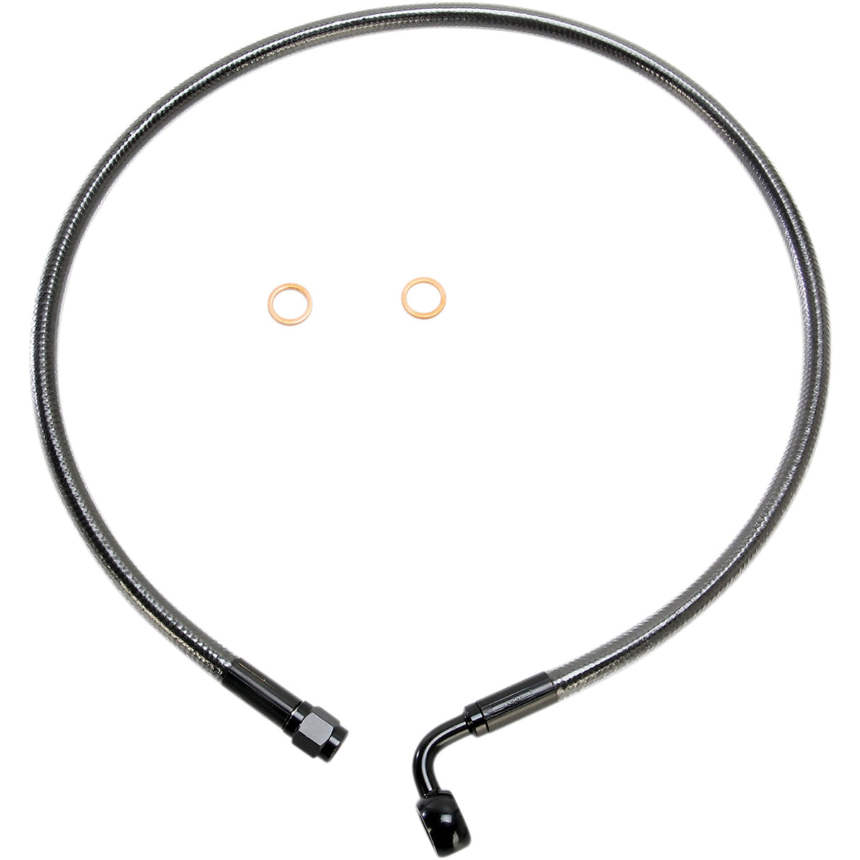 MAGNUM SHIELDING 1741-4092 AS47228 Alternate Length Designer Series ABS-Specific Front Brake Line Kit - 10 mm-90° - 28" - Black Pearl