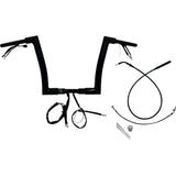 FAT Baggers INC. 1-1/2" EZ Install Flat Top Handlebar 12" Black - 649912-B For Harley Road Glide 2023-2026