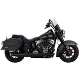 Vance & Hines Twin Slash Slip-On Muffler Black Softail - 46750 For Harley Softail 2025