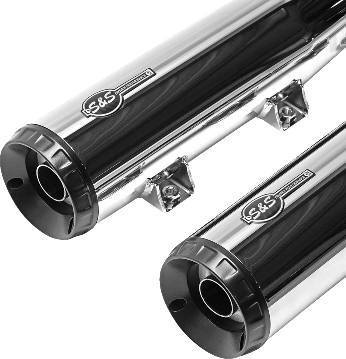 Grand National Slip-On Mufflers - Chrome - 50-State - 1811-4517