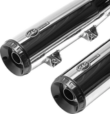Grand National Slip-On Mufflers - Chrome - 50-State - 1811-4517