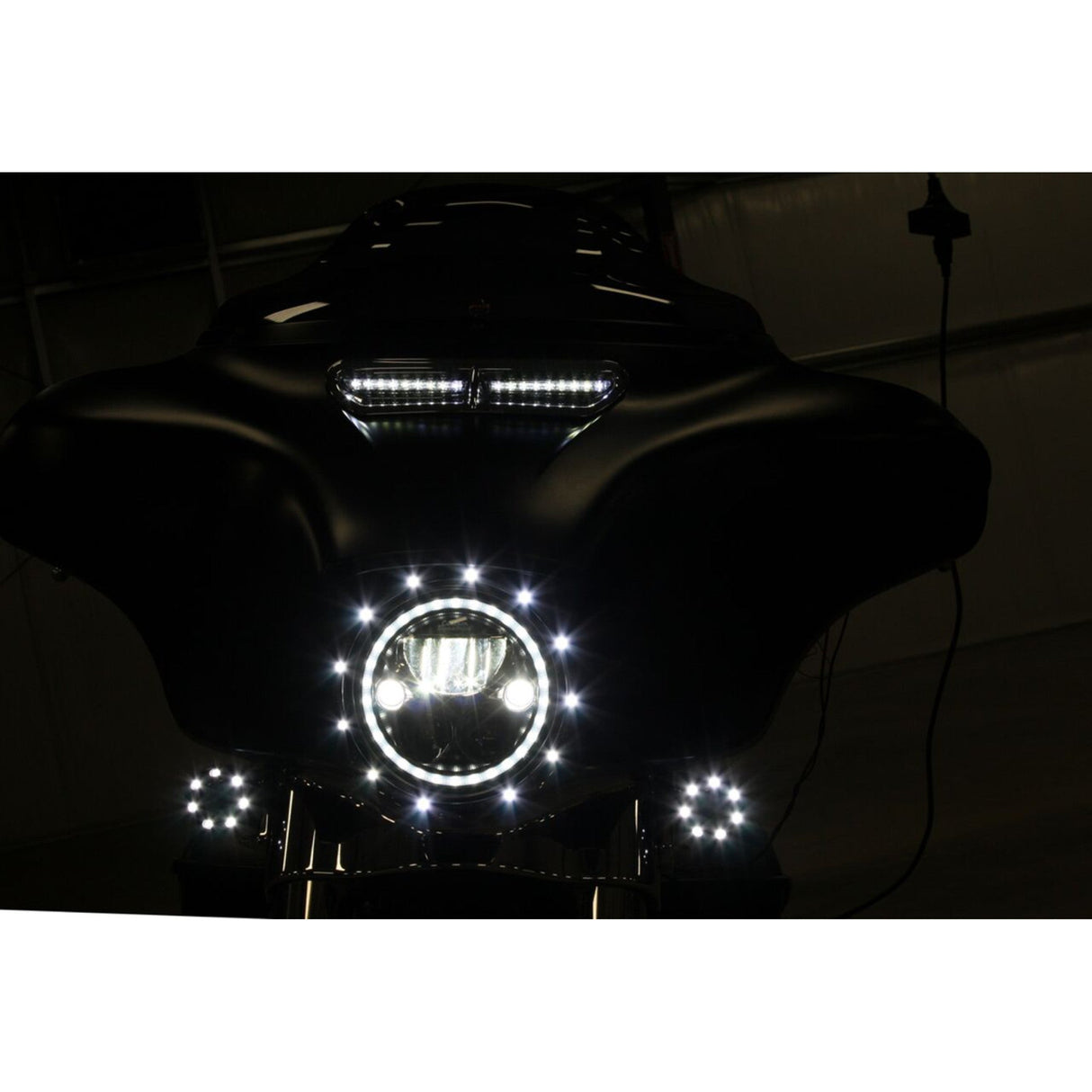 CUSTOM DYNAMICS 2040-1955 CD-VENT-TF-KIT Batwing Vent Insert LED Light Kit Fairing Vent Trim - White