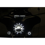 CUSTOM DYNAMICS 2040-1955 CD-VENT-TF-KIT Batwing Vent Insert LED Light Kit Fairing Vent Trim - White