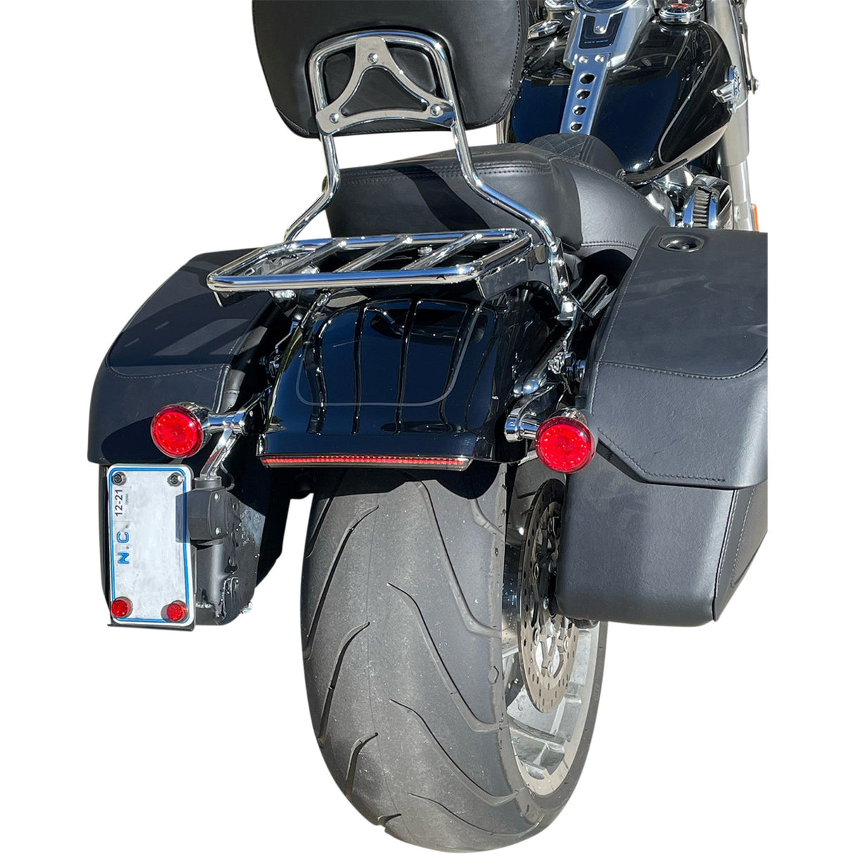 CUSTOM DYNAMICS 2010-1466 CD-FATBOY-S Integrated Taillight with Turn Signals - Smoke