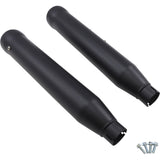 Cobra Neighbor Hater Slip-On Mufflers Raven Black Softail - 6047B For Harley Softail 2018-2024