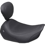 Mustang Wide Tripper™ Seat Backrest Receiver Black Stitch - 89402 For Harley Touring 2023-2026