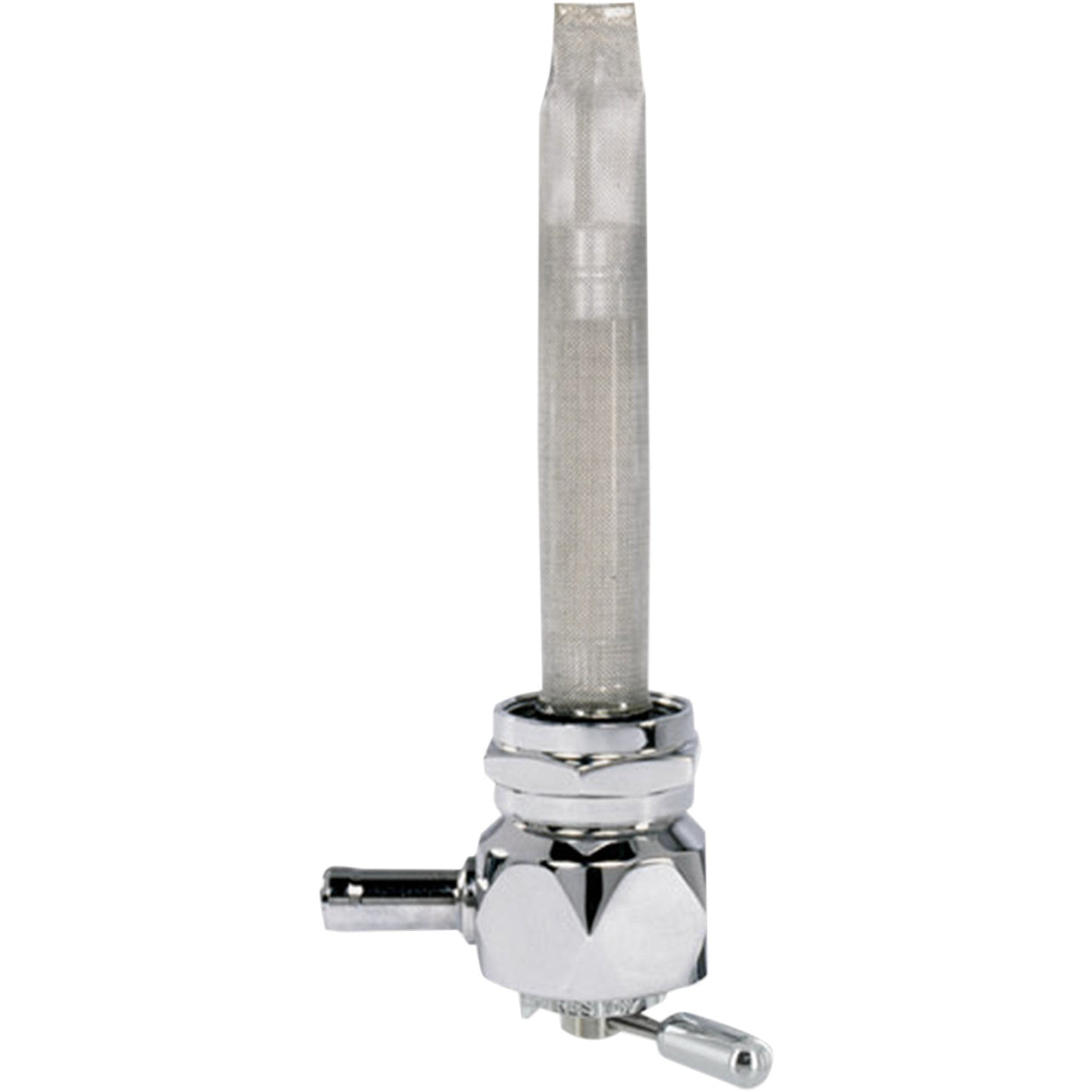 PINGEL DS-390243 1311-CD Power-Flo Fuel Valve - Hex Fuel Valve - Diamond Chrome - 22 mm