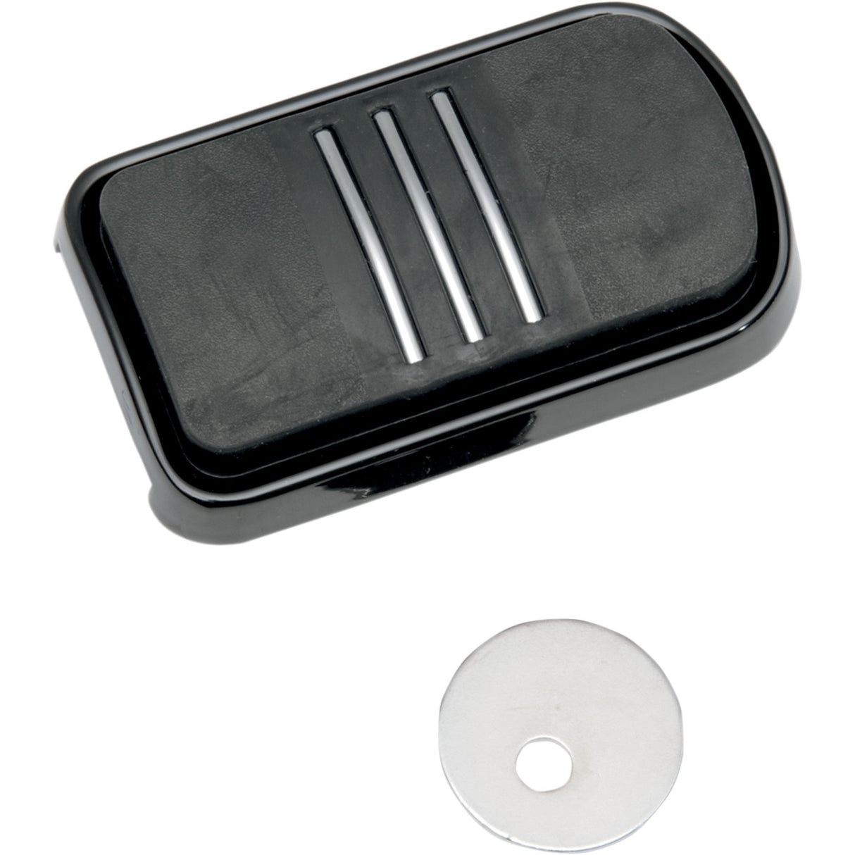 Drag Specialties Sweeper Brake Pedal Pad Black For Harley Motorcycles 1980-2026