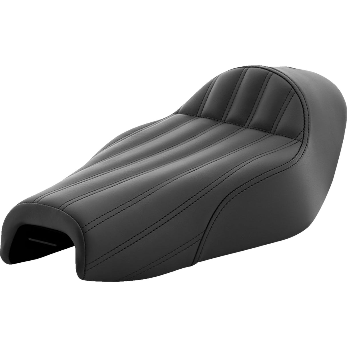 Saddlemen Knuckle Solo Seat Ribbed Black - 807-03-0023 For Harley Sportster 2004-2020 (4.5G Tank)