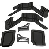 HARDSTREET 3501-1812 1024-SBSH-HD-BB Saddlebag Shelf Set Shelf Set - Charcoal - '05-'13 FL