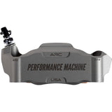 PERFORMANCE MACHINE (PM) 1701-0815 0052-2427-GYC Race Series Radial Mount Caliper Radial Mount Caliper - Front Left - Gunmetal Gray