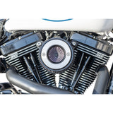 S&S Cycle Air Stinger Stealth Air Cleaner Kit Black Chrome Ring - 170-0716A For Harley Motorcycles 2001-2017
