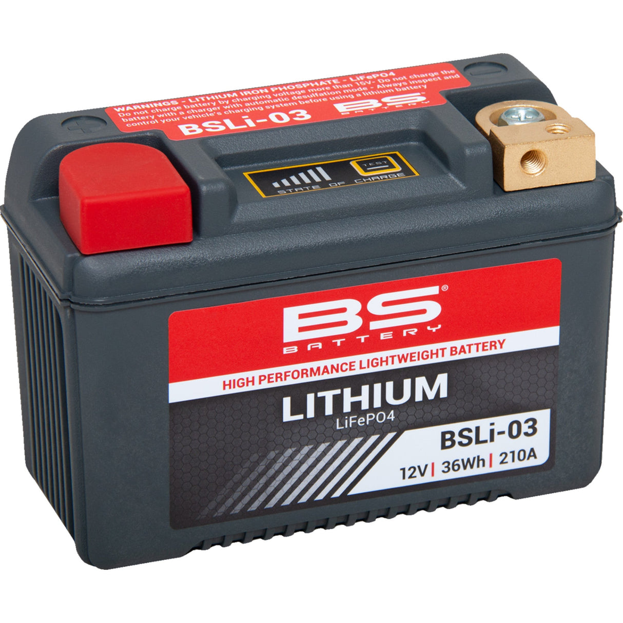 BS Battery Lithium LiFePO4 Battery BSLi-03 - 360103 For Harley Sportster 900 1973-1977 | Triumph Motorcycles 2003-2025 | Ducati Motorcycles 2019-2025