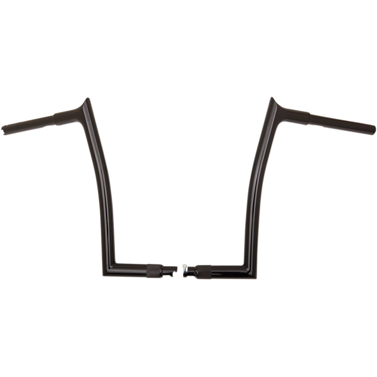 FAT Baggers INC. 1-1/4" EZ Install Pointed Top Handlebar 14" Black - 908014-B For Harley Motorcycles 2007-2025