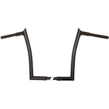 FAT Baggers INC. 1-1/4" EZ Install Pointed Top Handlebar 14" Black - 908014-B For Harley Motorcycles 2007-2025
