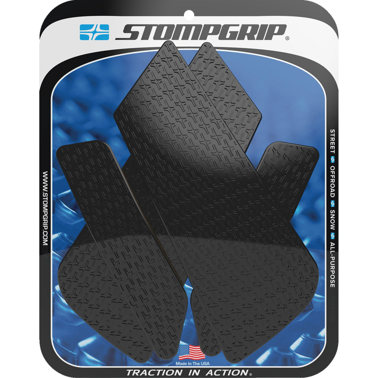 STOMPGRIP 4320-2664 55-14-0174B Icon Profile Traction Pad Tank Grips Traction Pad Tank Grips - Icon - Black - BMW