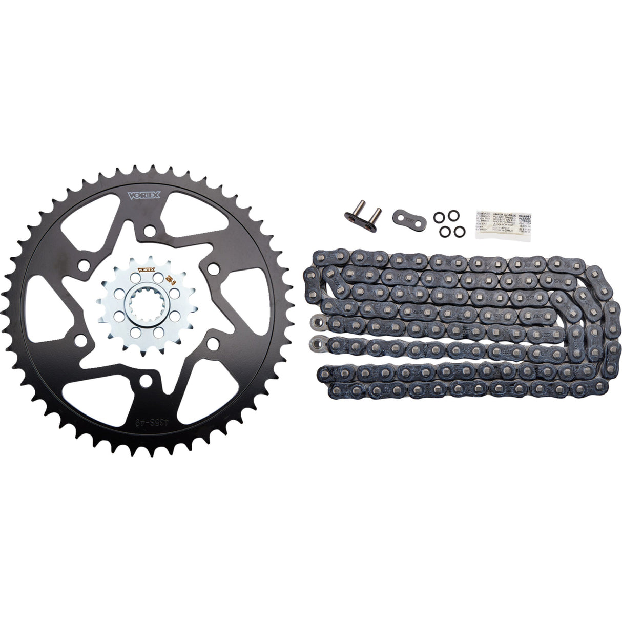 VORTEX 1230-1123 CK6364 HFRS 520 Steel Chain Kit Steel Chain Kit - Black - Yamaha - YZF-R1 - '09-'14