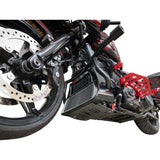 THRASHIN SUPPLY CO. 0506-2533 TSC-3035-2 Forged Carbon Fiber Skid Plate Skid Plate - Carbon Fiber/Forged - With Red Brackets - FLHX/FLTRX